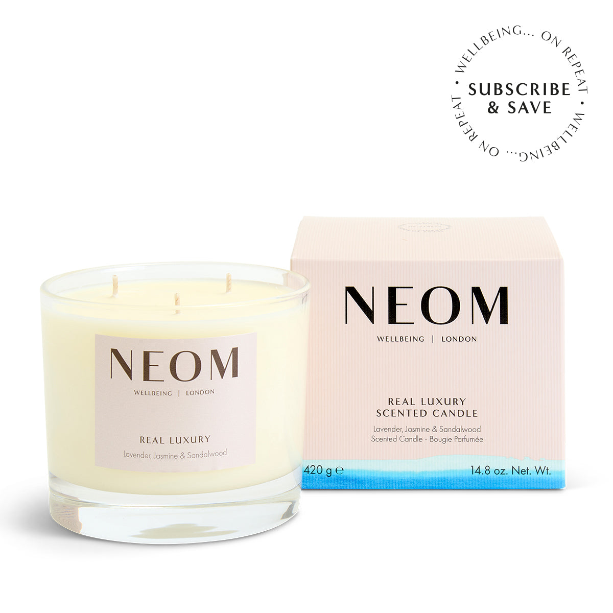 Real Luxury Scented Candle (3 Wick)
