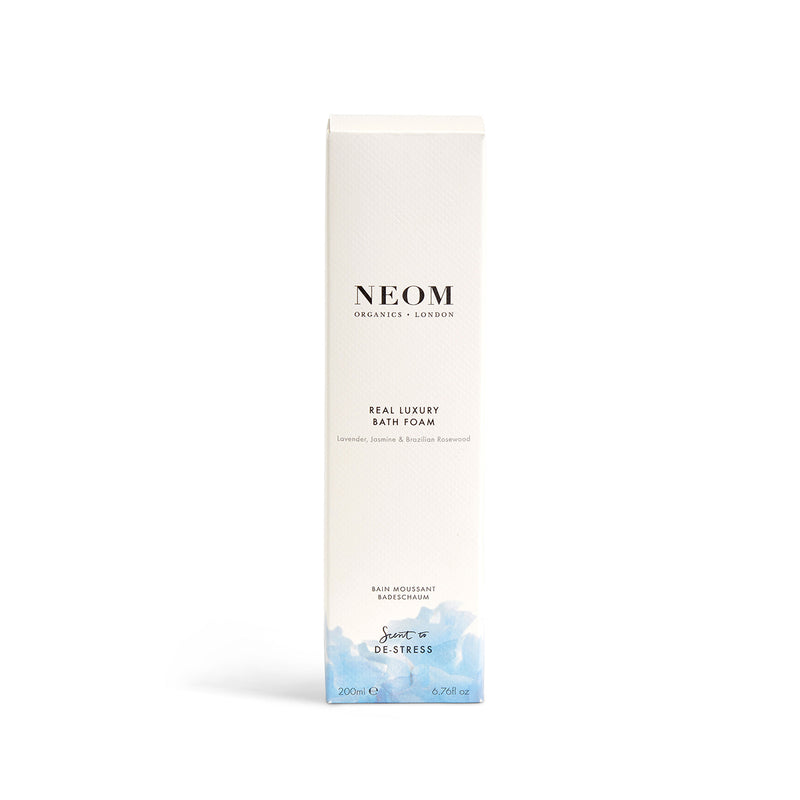 real luxury bath foam box