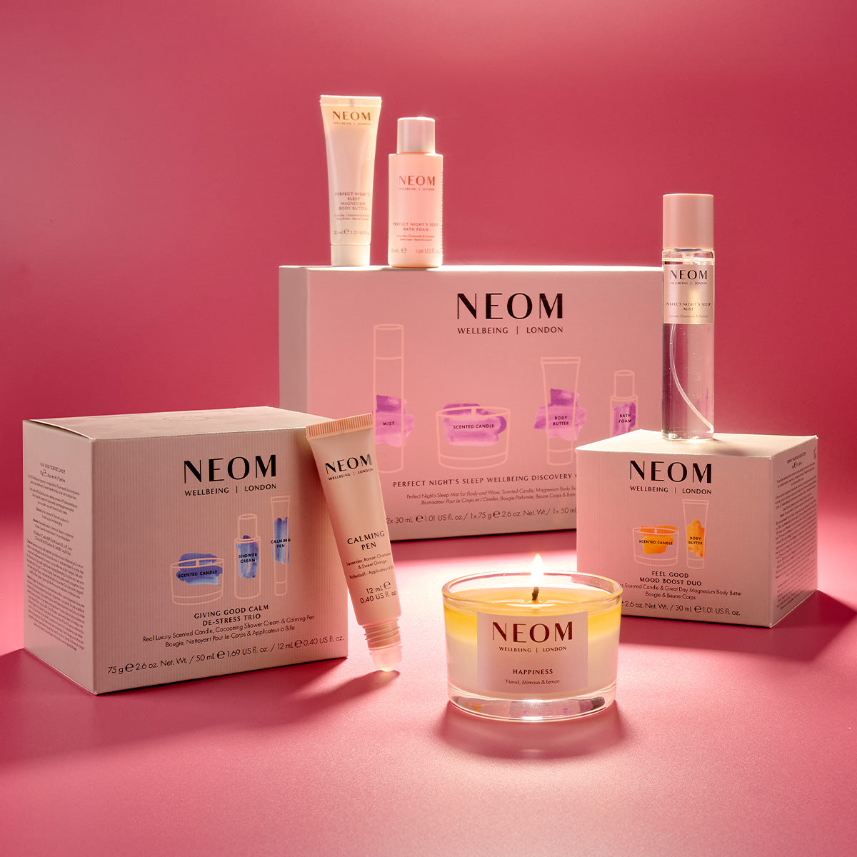 Neom Box Perfect Night's Sleep Wellbeing Discovery Collection (Worth £68) – NEOM ...