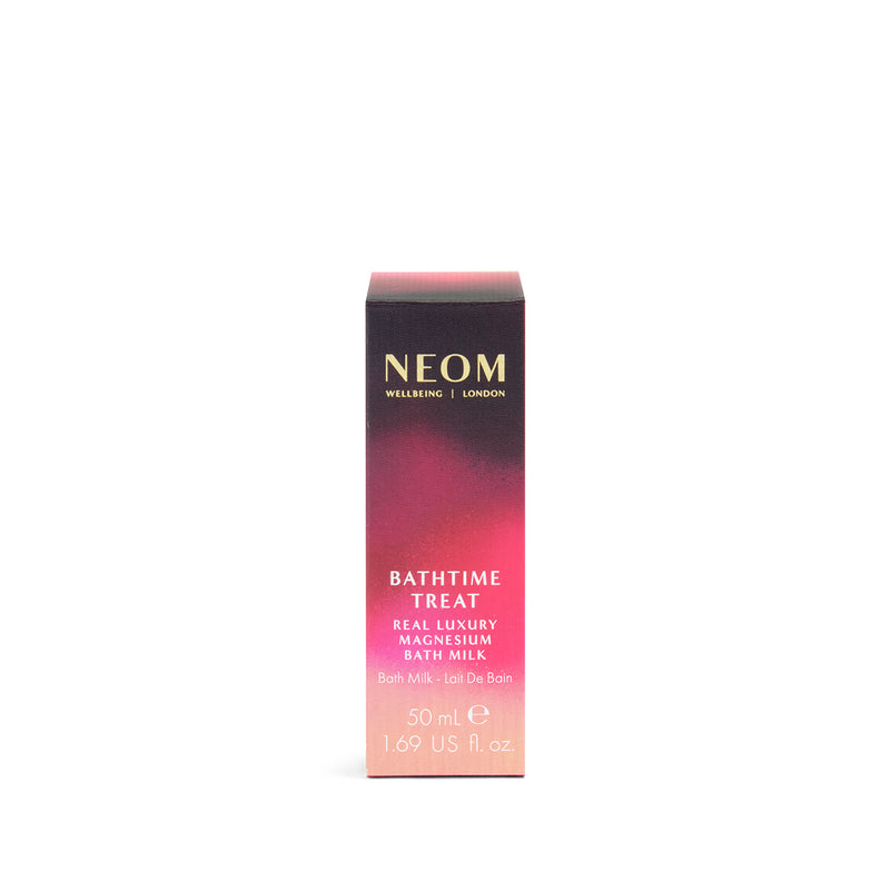 NEOM Bathtime Treat product packaging on a white background