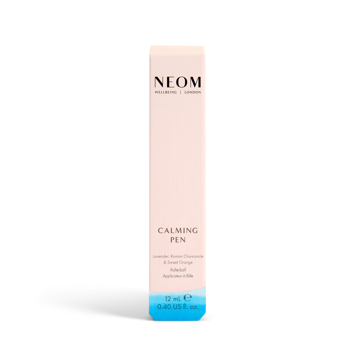 NEOM Calming Pen packaging on a white background