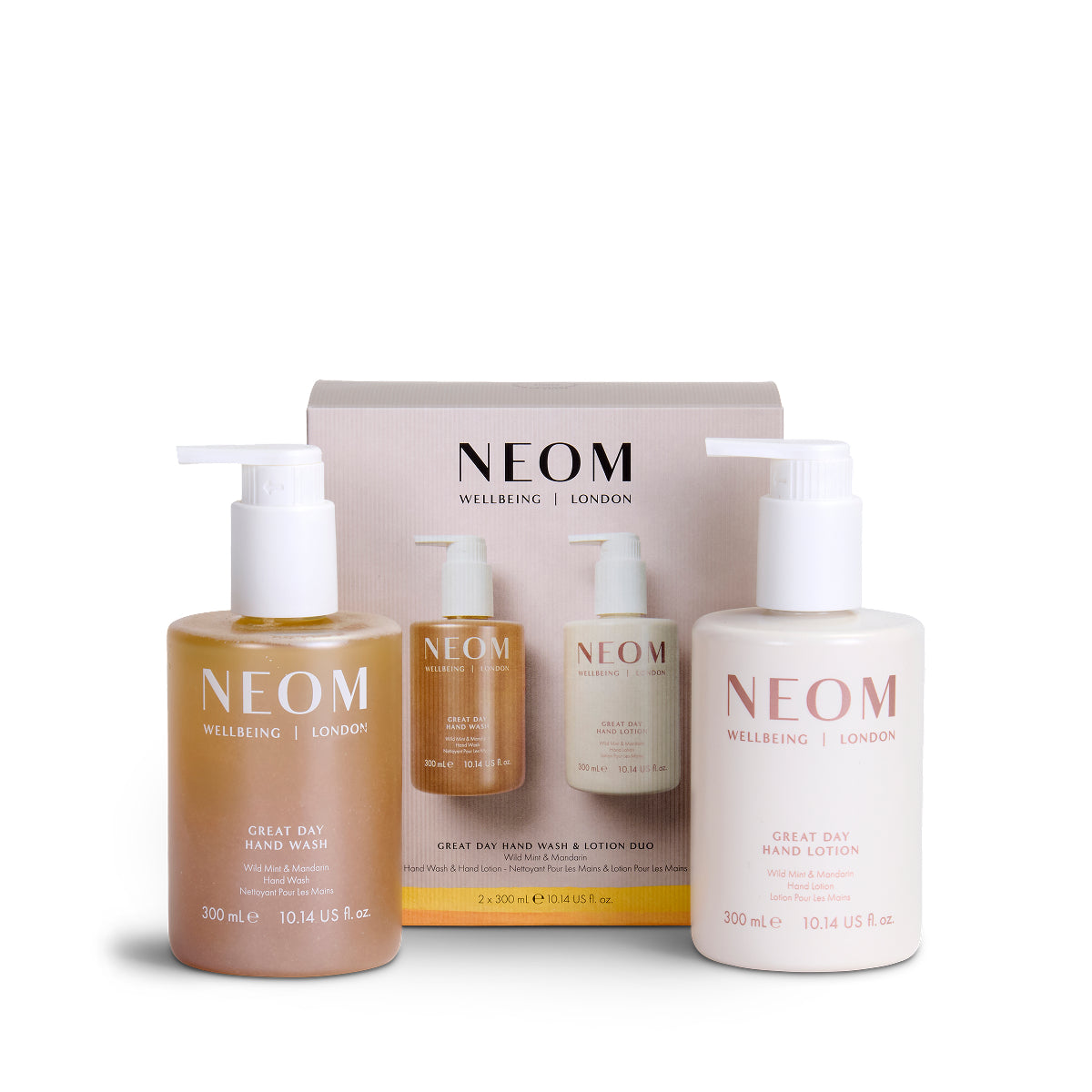 【yxxx. 】Cream & Booster & Serum セット Great Day Exfoliating Hand Wash & Lotion Duo – 300ml – NEOM