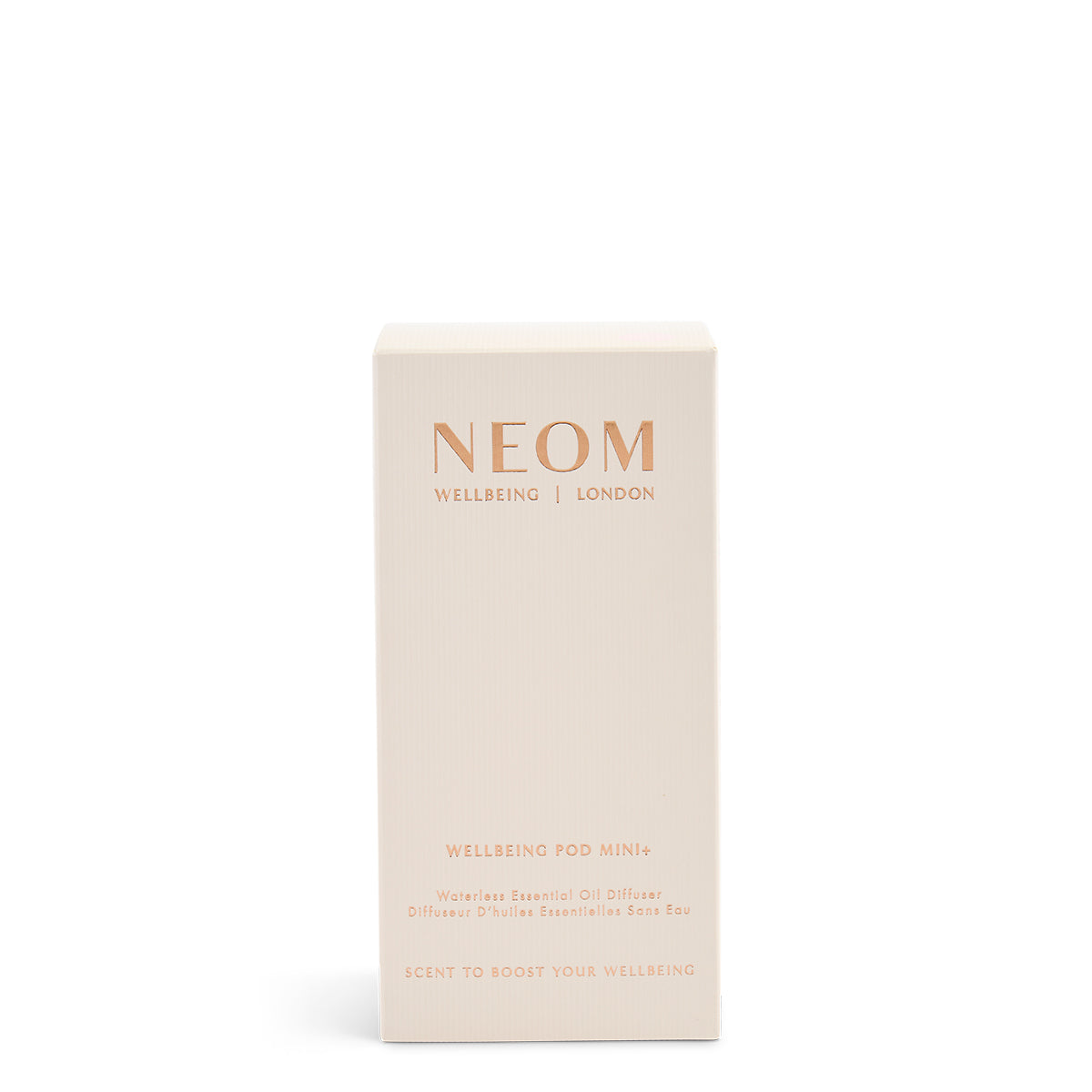 NEOM product packaging on a white background