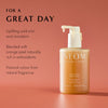 NEOM Great Day Hand Wash bottle with natural ingredients and uplifting fragrance description