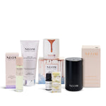 Collection of NEOM bestselling products on a white background