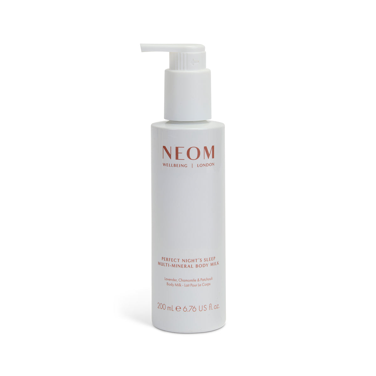 NEOM Perfect Night Sleep Multi Mineral Body Milk on a white background