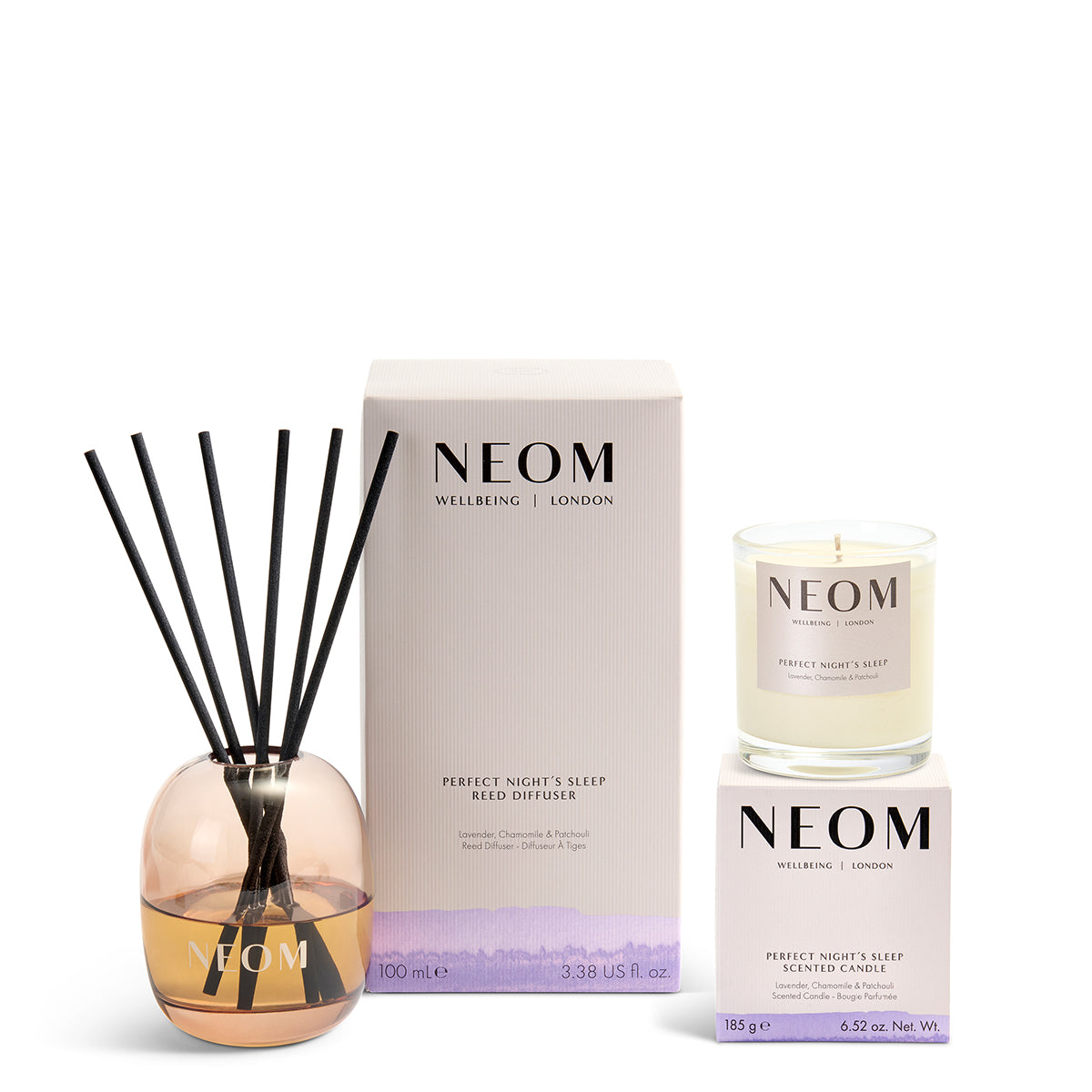 Perfect Night's Sleep Reed Diffuser & 1 Wick Candle