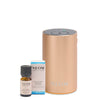 NEOM Wellbeing Electric Pod Mini+ Waterless Diffuser in Rose Gold with the Real Luxury Essential Oil Blend