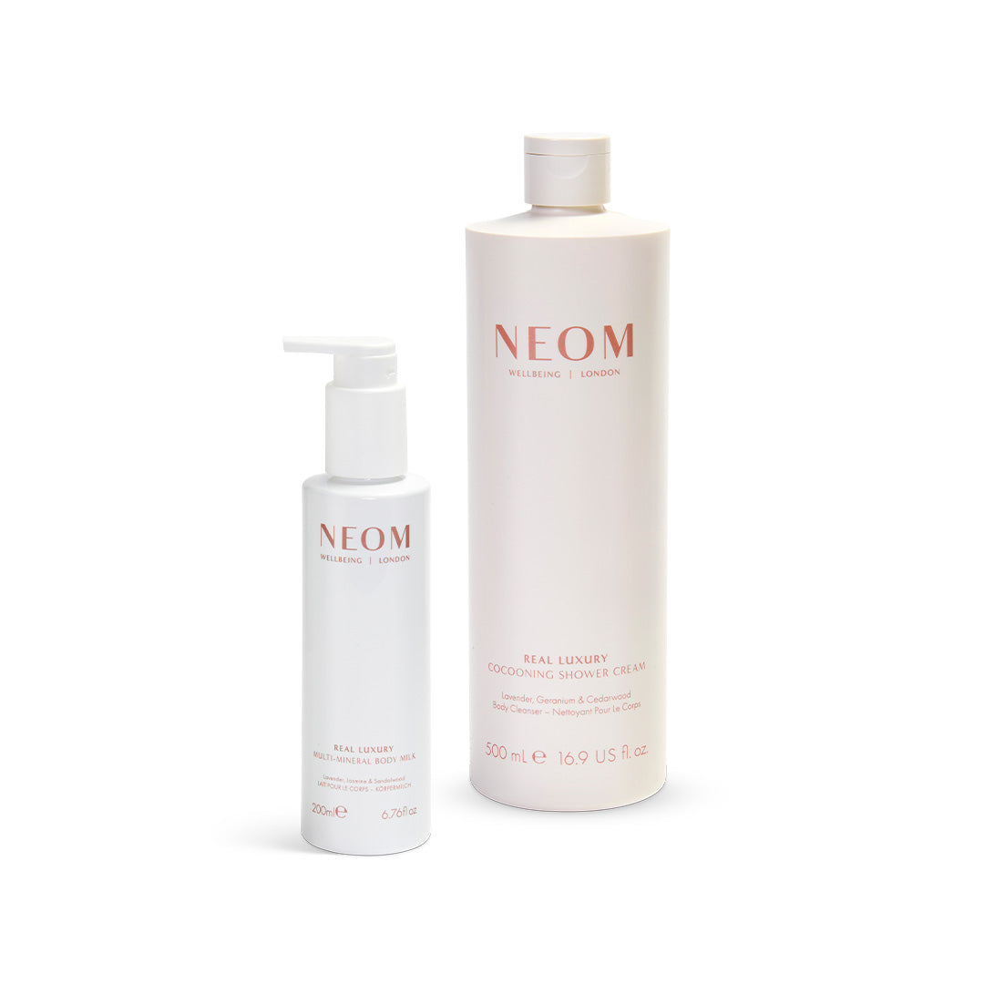 A Real Luxury Shower Duo NEOM Wellbeing UK