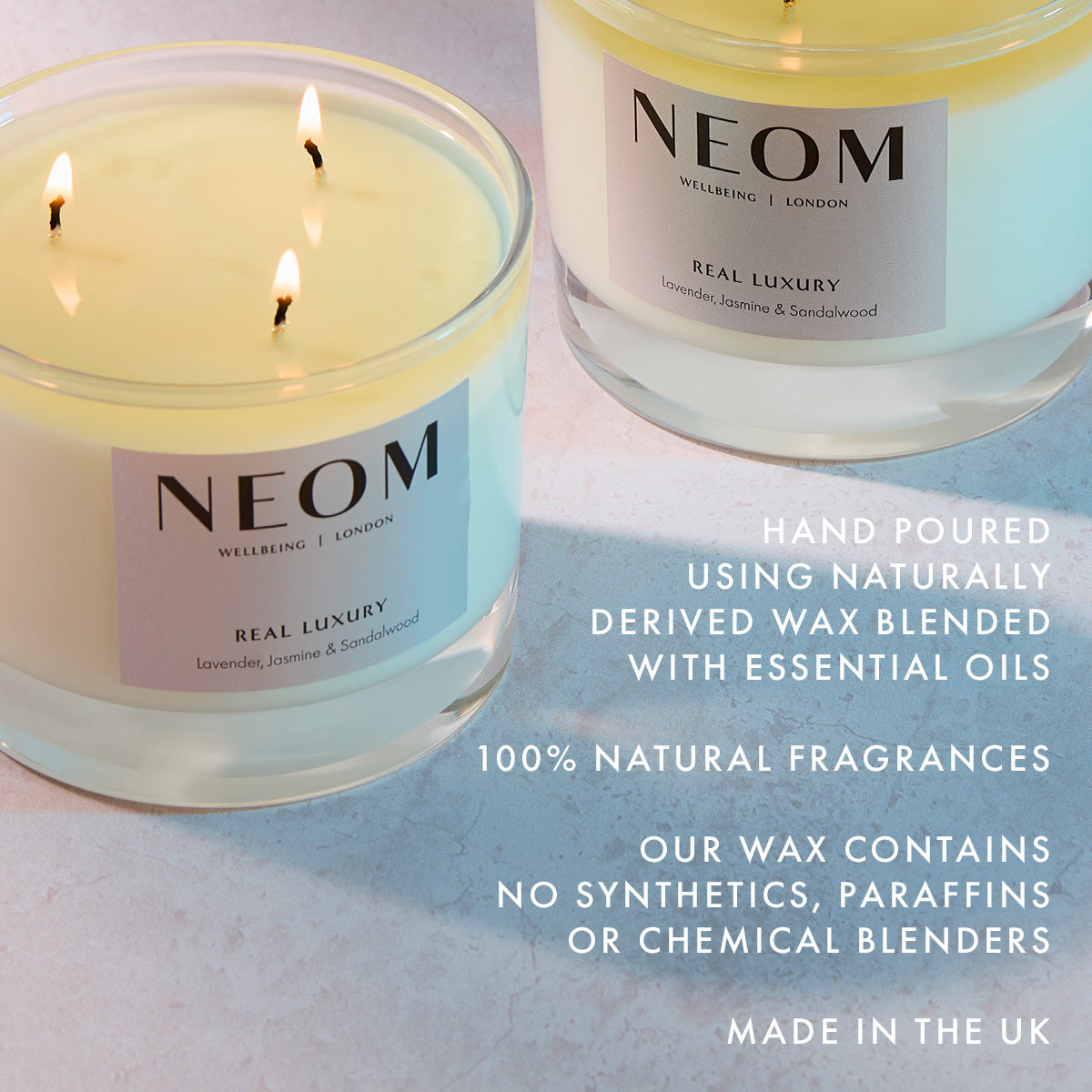 Real Luxury Scented Candle (3 Wick)