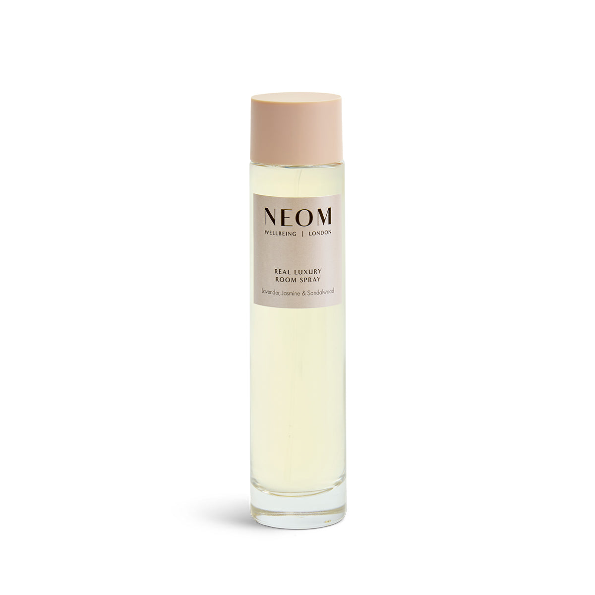 NEOM Real Luxury Room Spray bottle on a white background