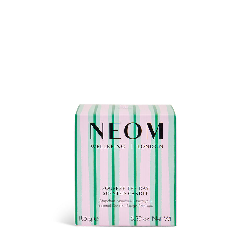 NEOM squeeze the day 1 wick candle box
