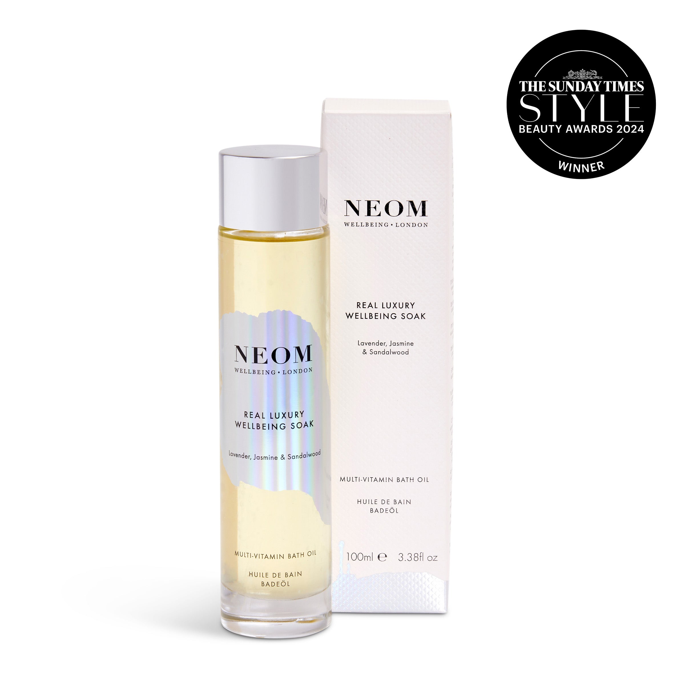 Neom discount Luxury Organic Bath Oil - Tranquility English Lavender 3.4 oz New