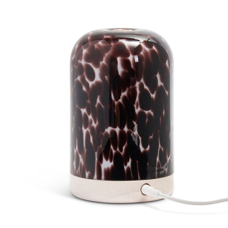 Wellbeing Pod Essential Oil Diffuser With Tortoiseshell Glass Cover ...