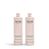 Two NEOM Super Shower Power Body Cleaners on a white background