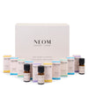 NEOM essential oil blends and gift box on a white background