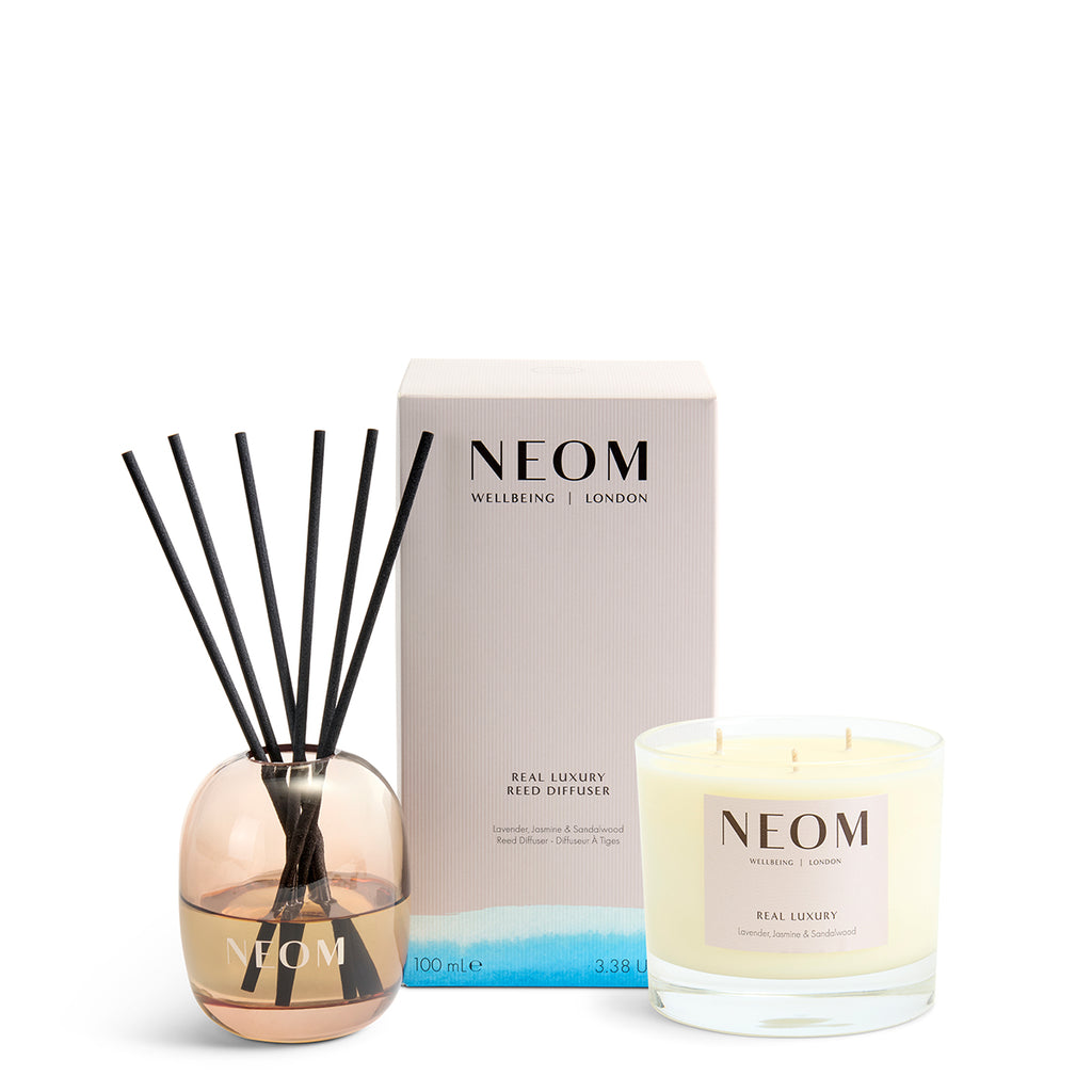 Real Luxury Reed Diffuser & 3 Wick Candle