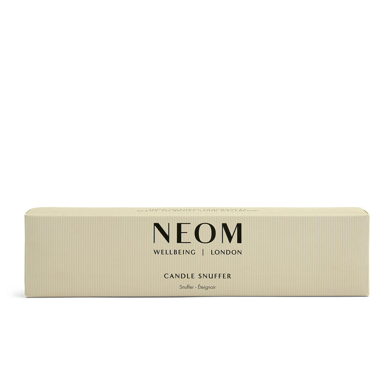 NEOM Candle Snuffer packaging on a white background