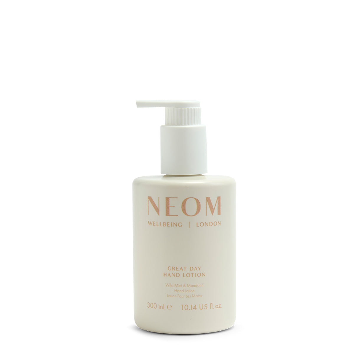 NEOM Great Day Hand Lotion on a white background