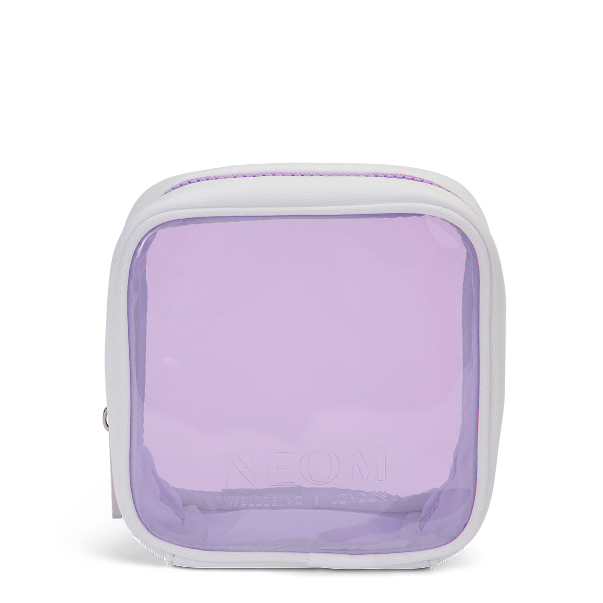 NEOM purple transparent bag